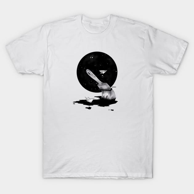 My place under the moon T-Shirt by MOKO